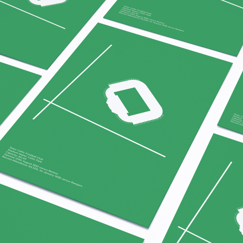 Celtic Park Aerial Minimalist Poster Thumbnail