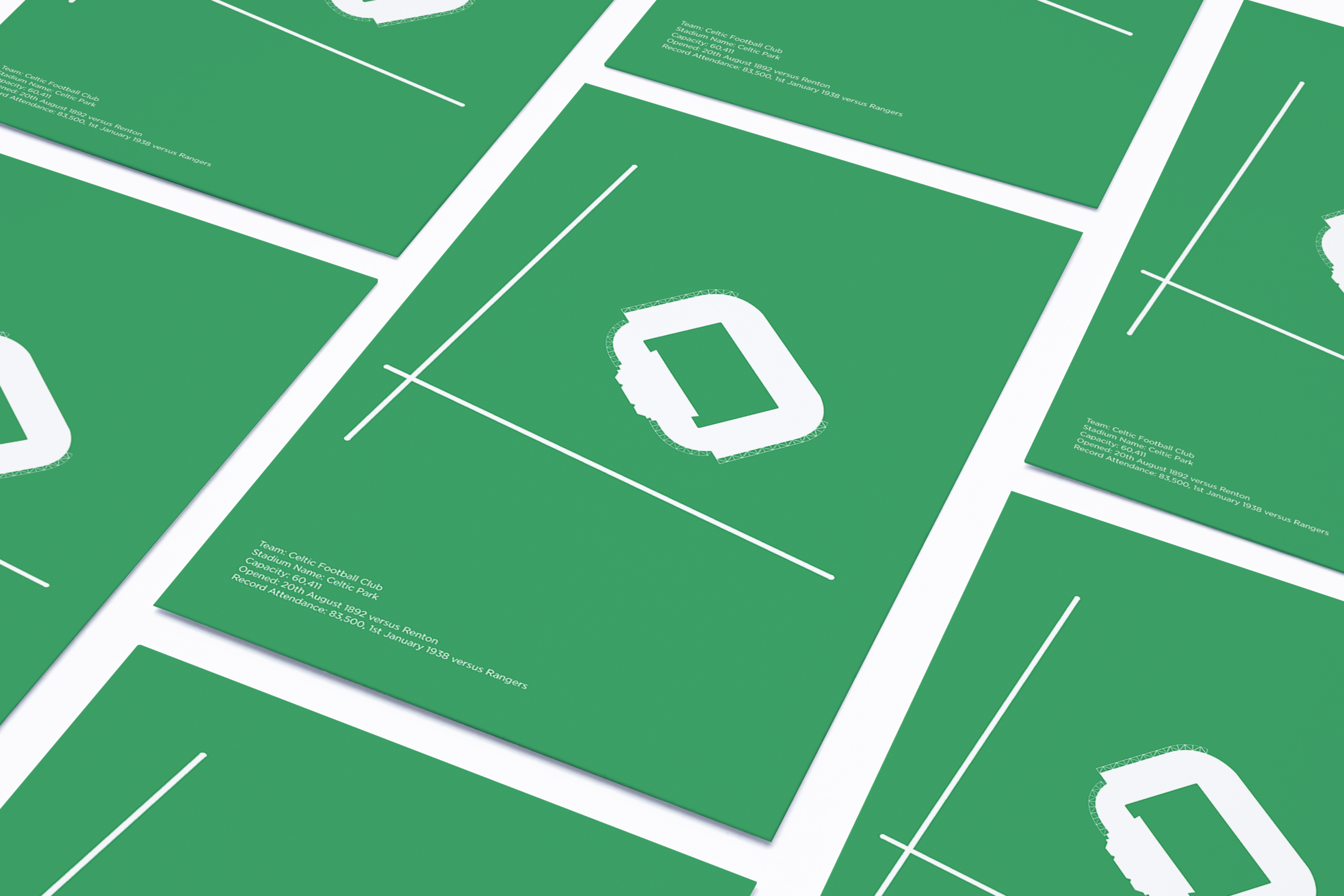 Celtic Park Aerial Minimalist Poster Thumbnail