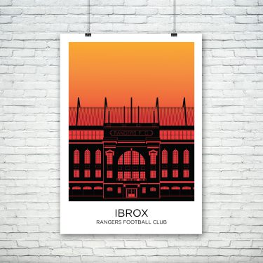 Ibrox Stadium Sunset
