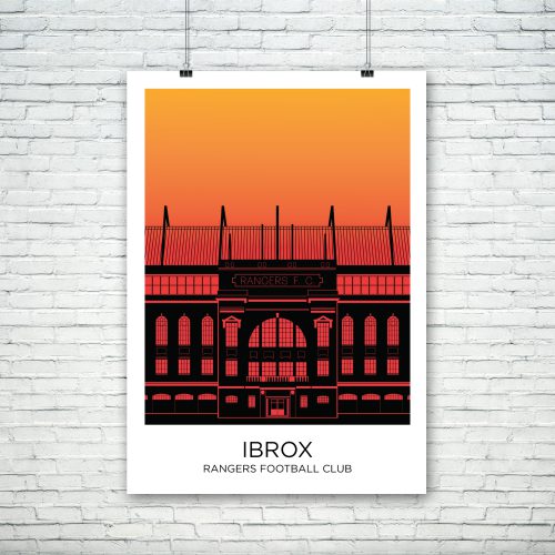 Ibrox Stadium Sunset