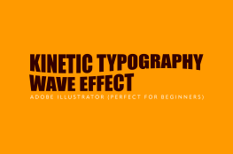 Kinetic Typography Wave Effect Illustrator