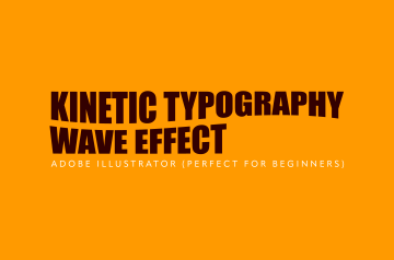 Kinetic Typography Wave Effect Illustrator