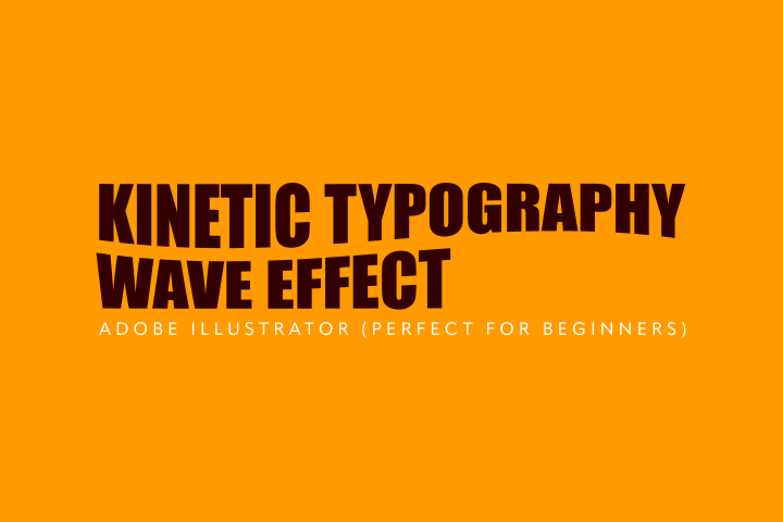 Kinetic Typography Wave Effect Illustrator