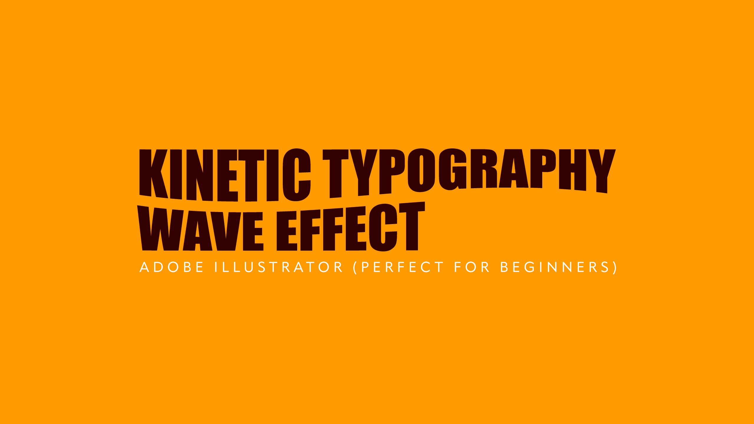 Kinetic Typography Wave Effect Illustrator
