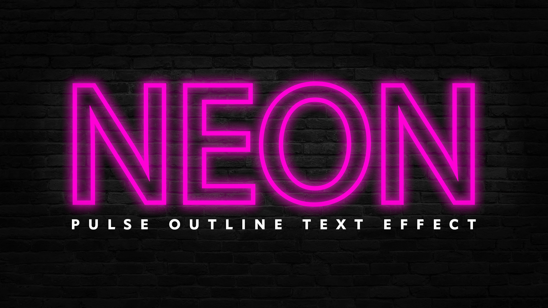 Neon Text Premiere Pro Tutorial Thumbnail
