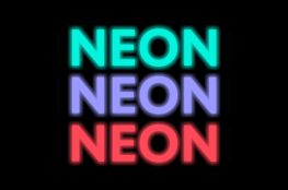 Neon Text Effect Tutorial Thumbnail