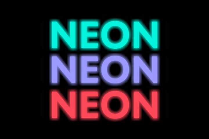 Neon Text Effect Tutorial Thumbnail