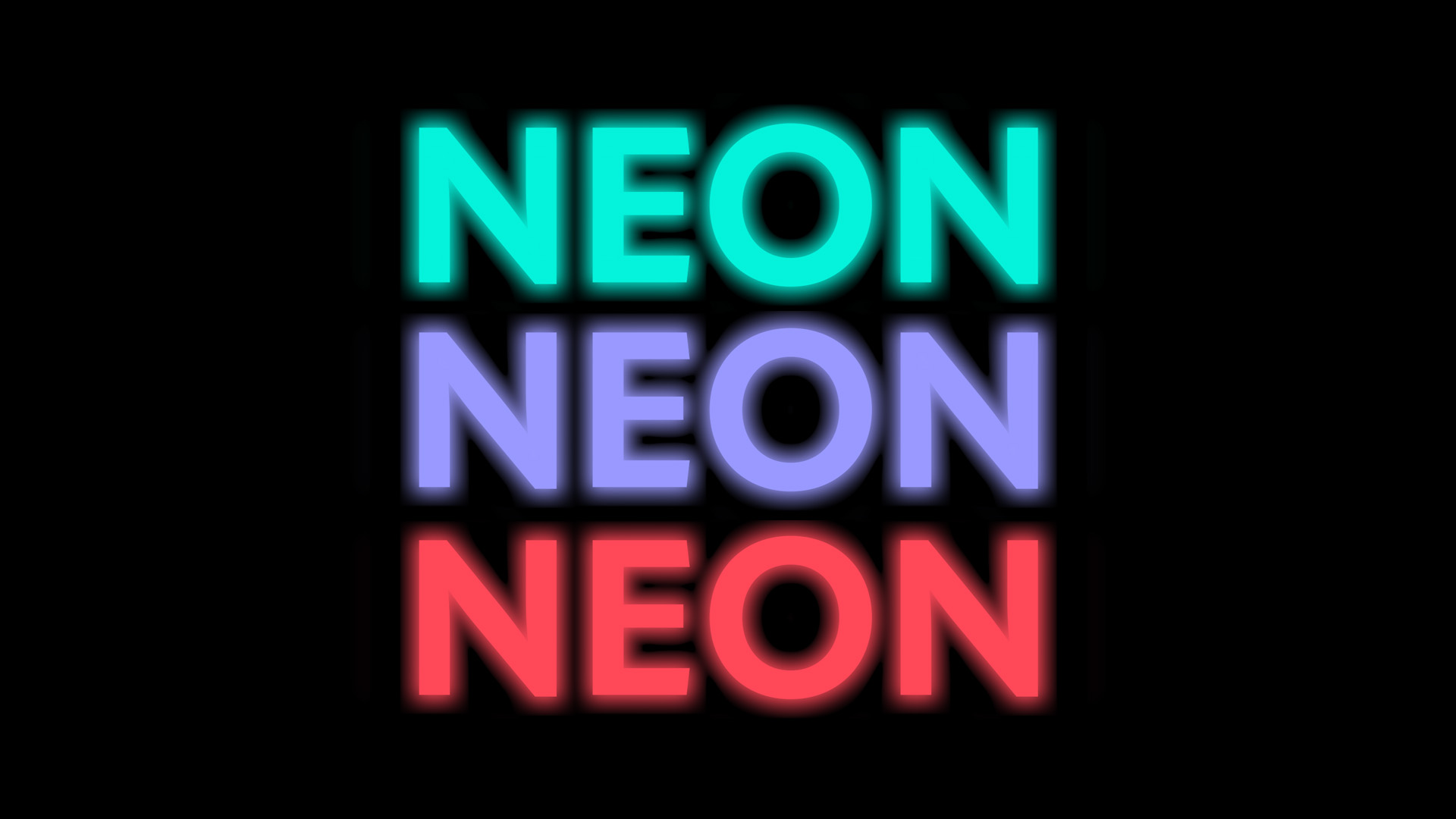 Neon Text Effect Tutorial Thumbnail